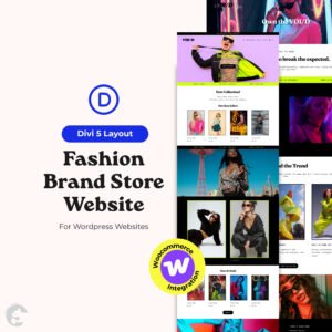 Fashion Brand Online Store Website | Divi 5 Layout-Template for WordPress & Woocommerce