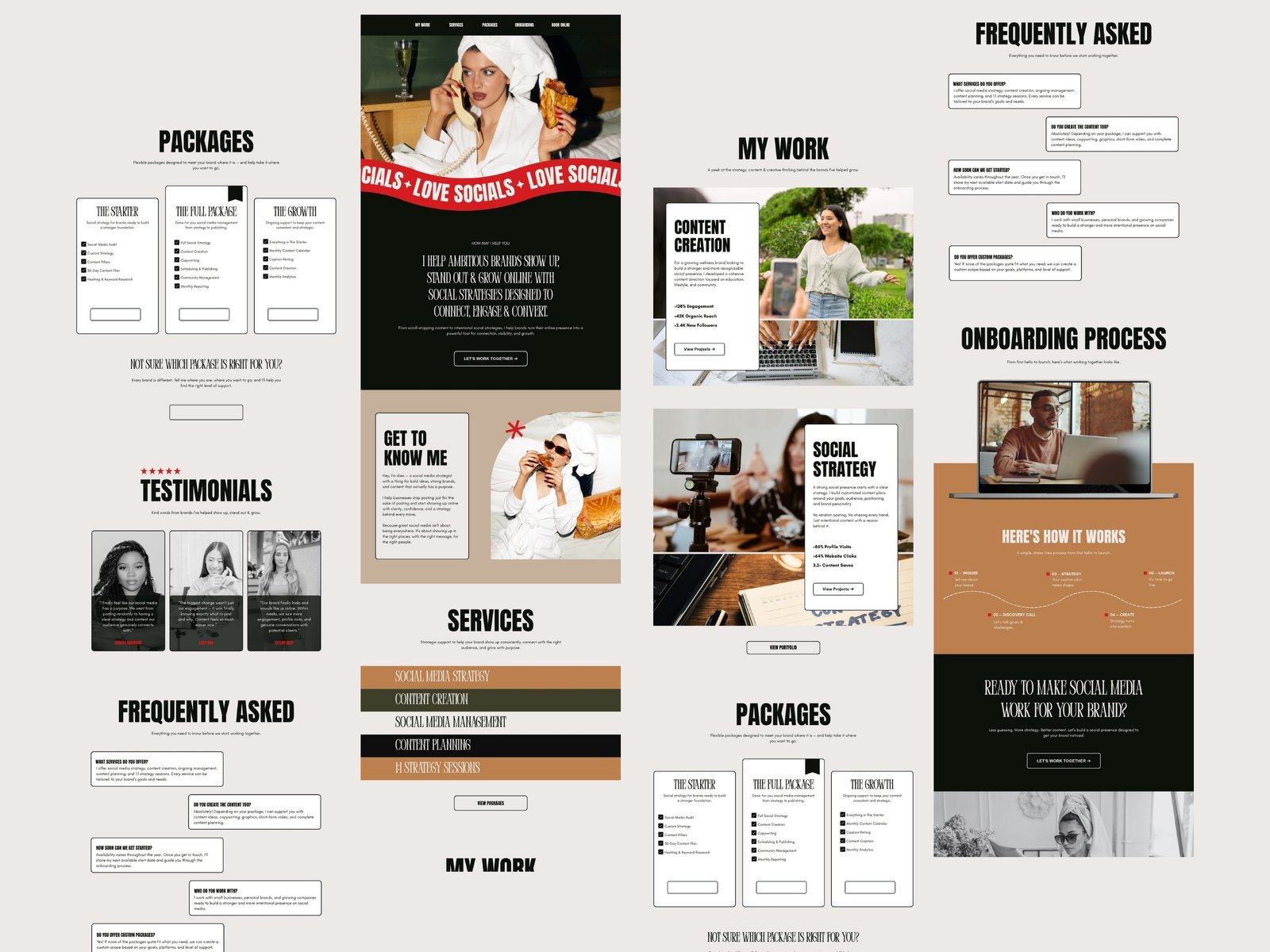 Social Media Strategist & Digital Marketing Website | Premium Canva Website Template - Content Creator - Image 5