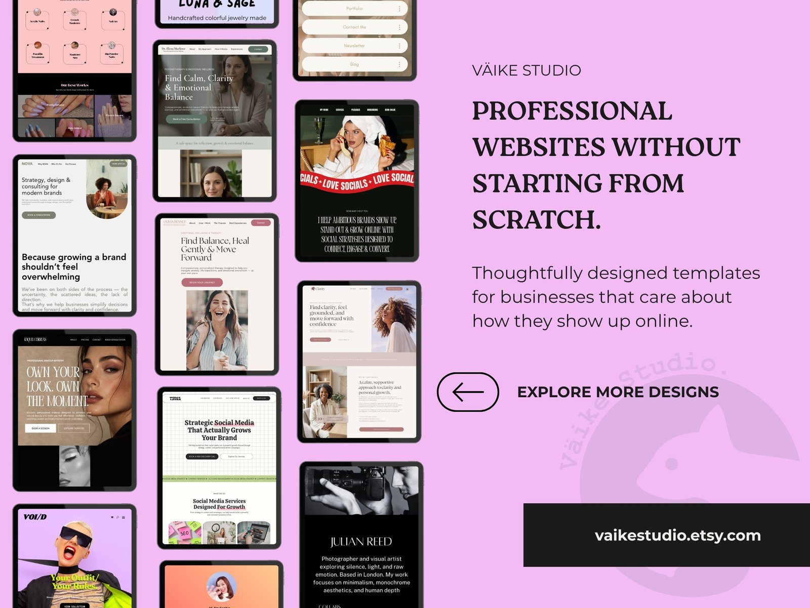 Social Media & UGC Strategist Website | Premium Canva Website Template - Content Creator Portfolio Page - Image 13