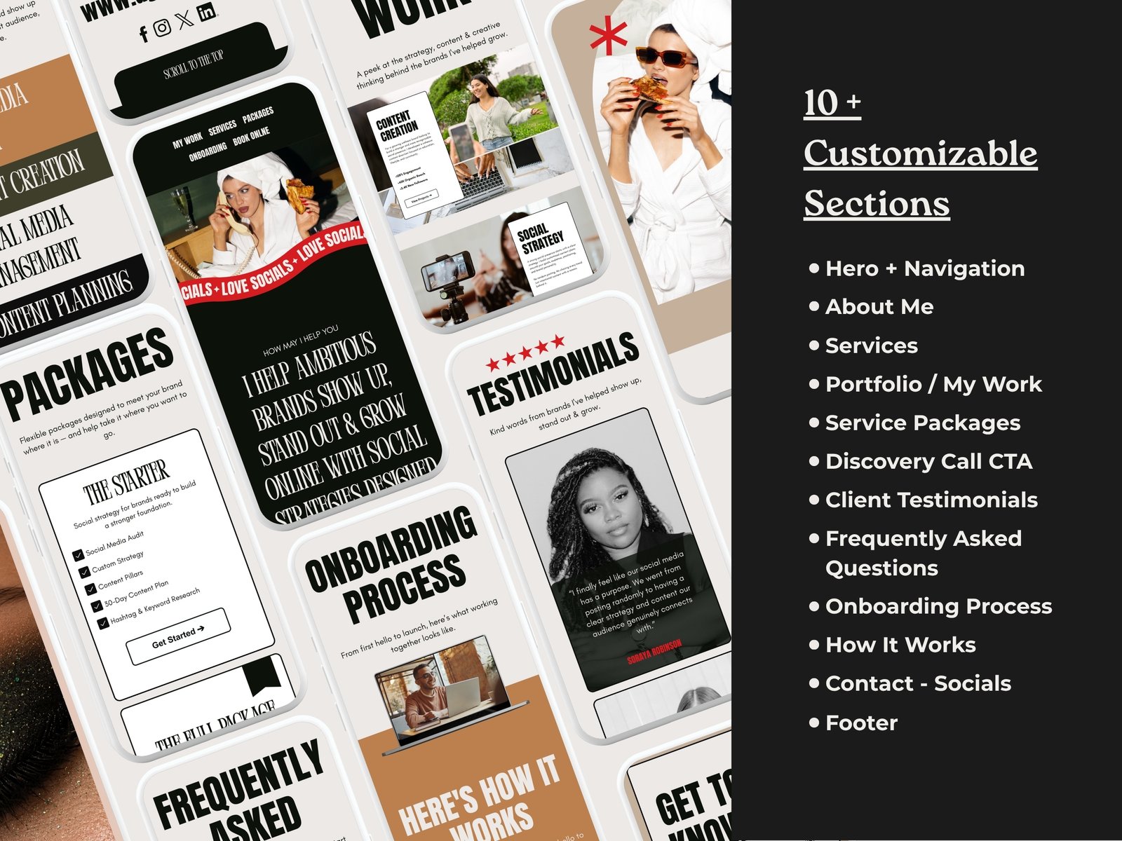 Social Media Strategist & Digital Marketing Website | Premium Canva Website Template - Content Creator - Image 4