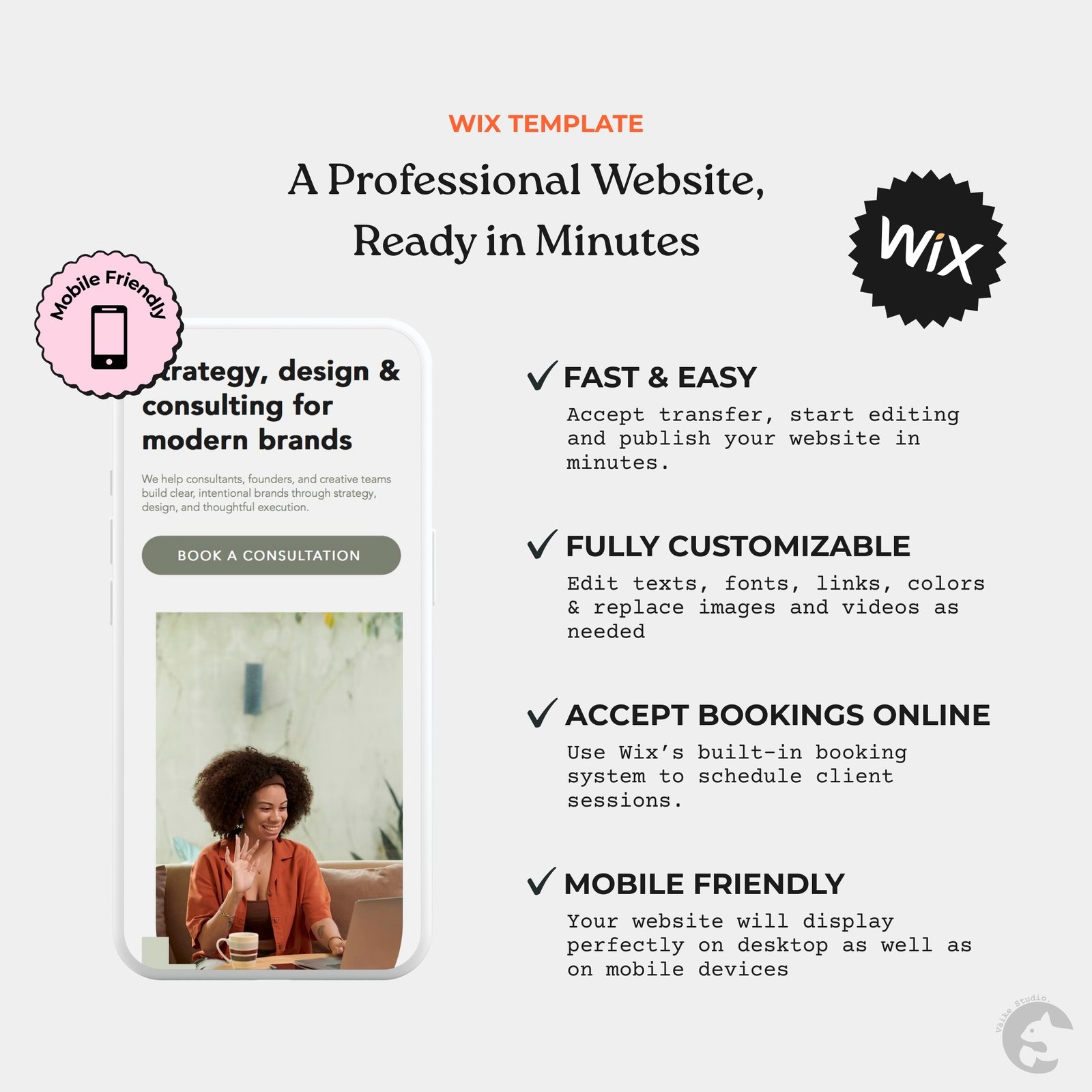 Coach Consultant Website | Wix Website Template - One Page Design - Image 4