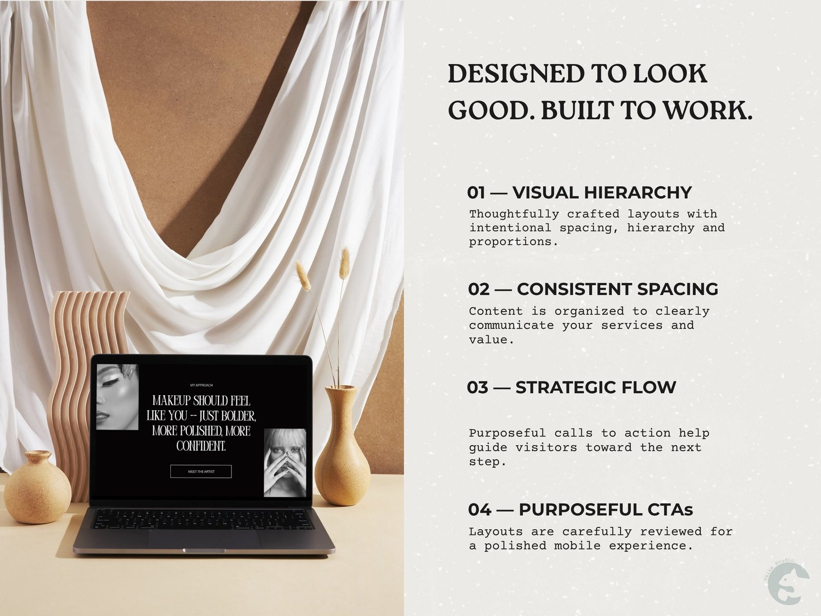 Makeup Artist Portfolio Website | Premium Canva Website Template CT-PRF004 Makeup Artist Portfolio Website | Premium Canva Website Template - Image 8