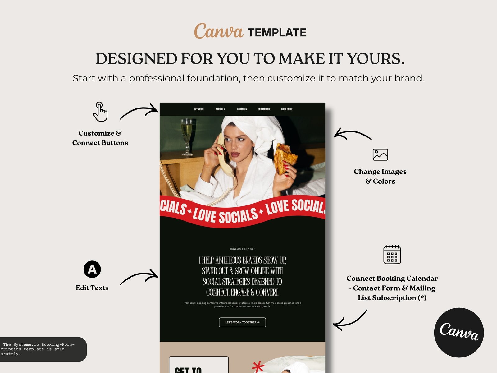 Social Media Strategist & Digital Marketing Website | Premium Canva Website Template - Content Creator - Image 9