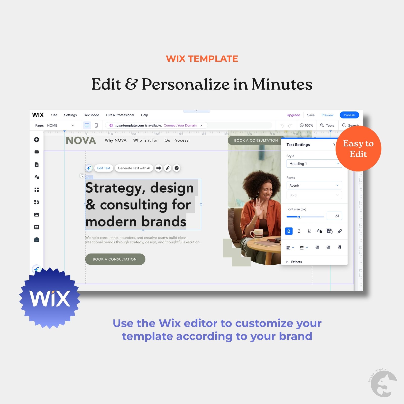 Coach Consultant Website | Wix Website Template - One Page Design - Image 6