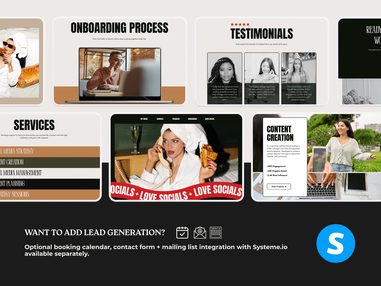 Social Media Strategist & Digital Marketing Website | Premium Canva Website Template - Content Creator - Image 7