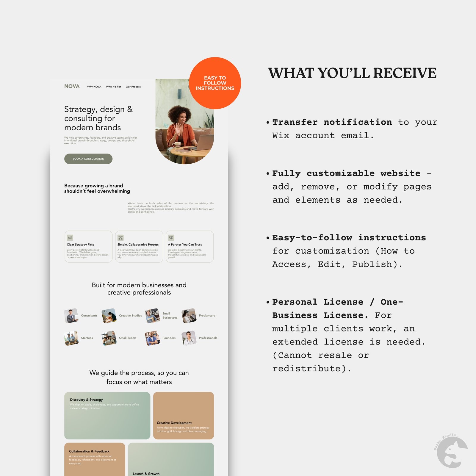 Coach Consultant Website | Wix Website Template - One Page Design - Image 7