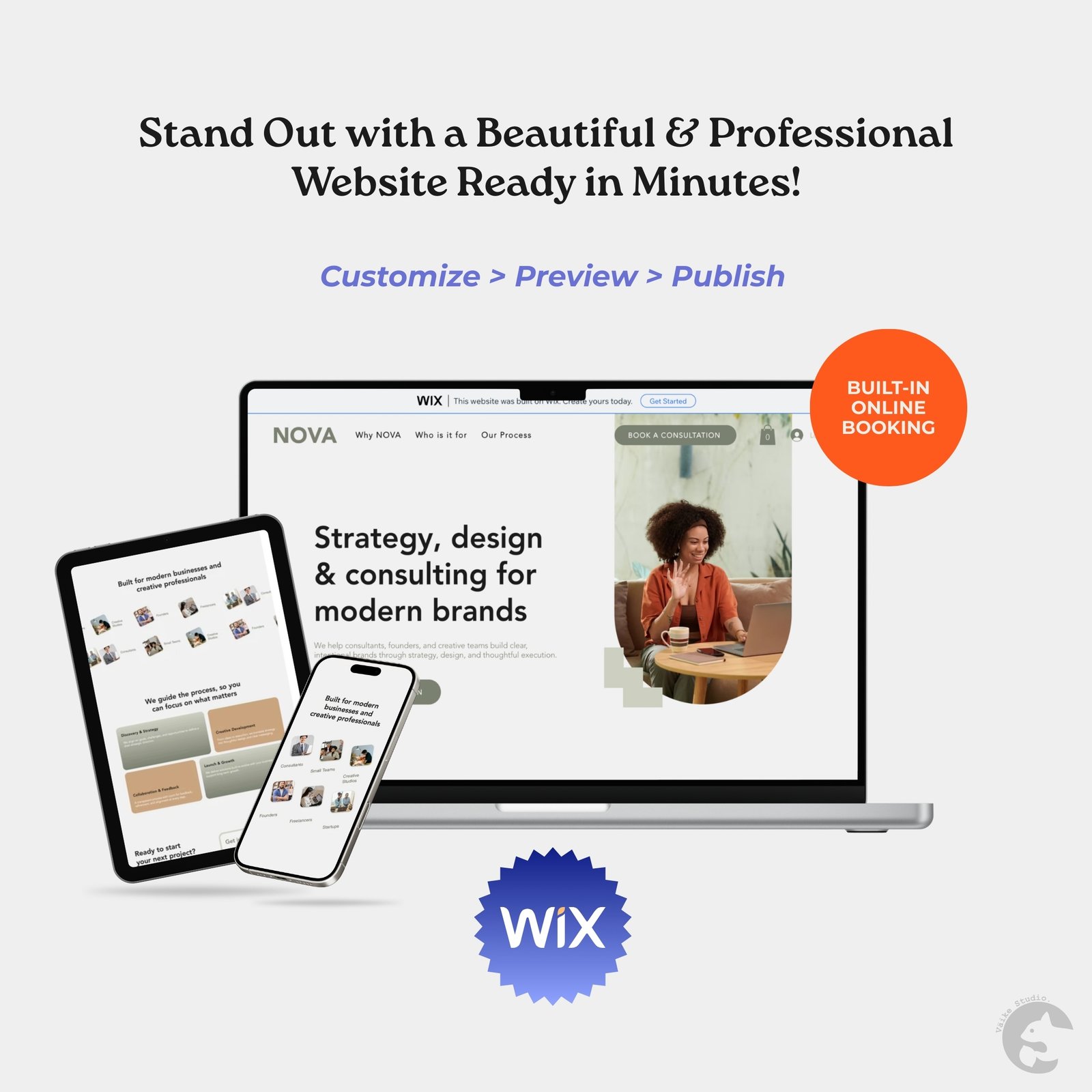 Coach Consultant Website | Wix Website Template - One Page Design - Image 8
