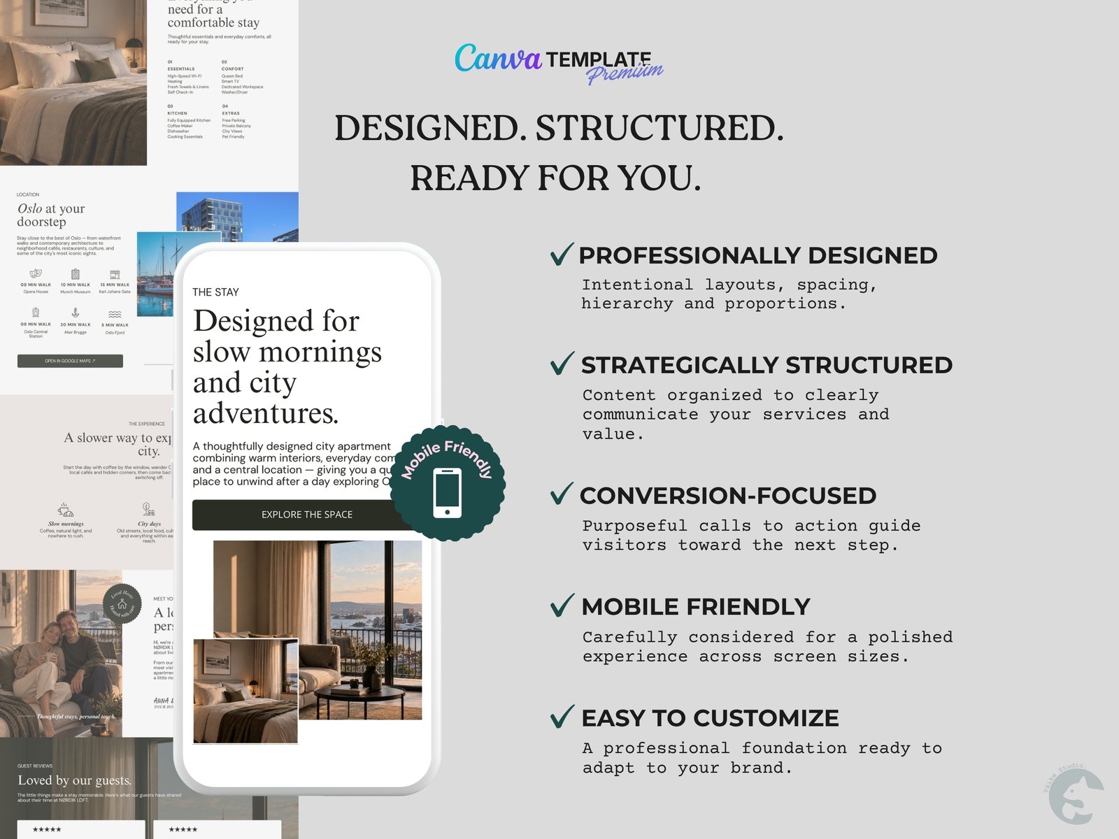 Vacation Rental Website | Premium Canva Website Template - Sales Page. Connect to Airbnb, Vrbo, Booking CT-RVW01 Vacation Rental Website | Premium Canva Website Template - Sales Page. Connect to Airbnb, Vrbo, Booking - Image 7