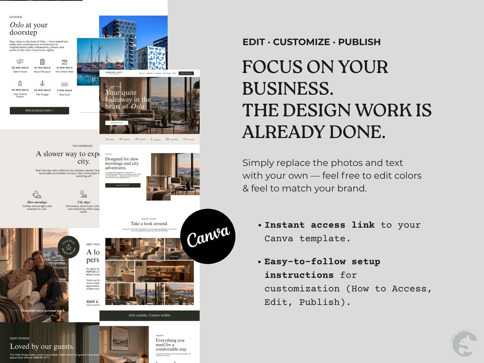 Vacation Rental Website | Premium Canva Website Template - Sales Page. Connect to Airbnb, Vrbo, Booking CT-RVW01 Vacation Rental Website | Premium Canva Website Template - Sales Page. Connect to Airbnb, Vrbo, Booking - Image 6