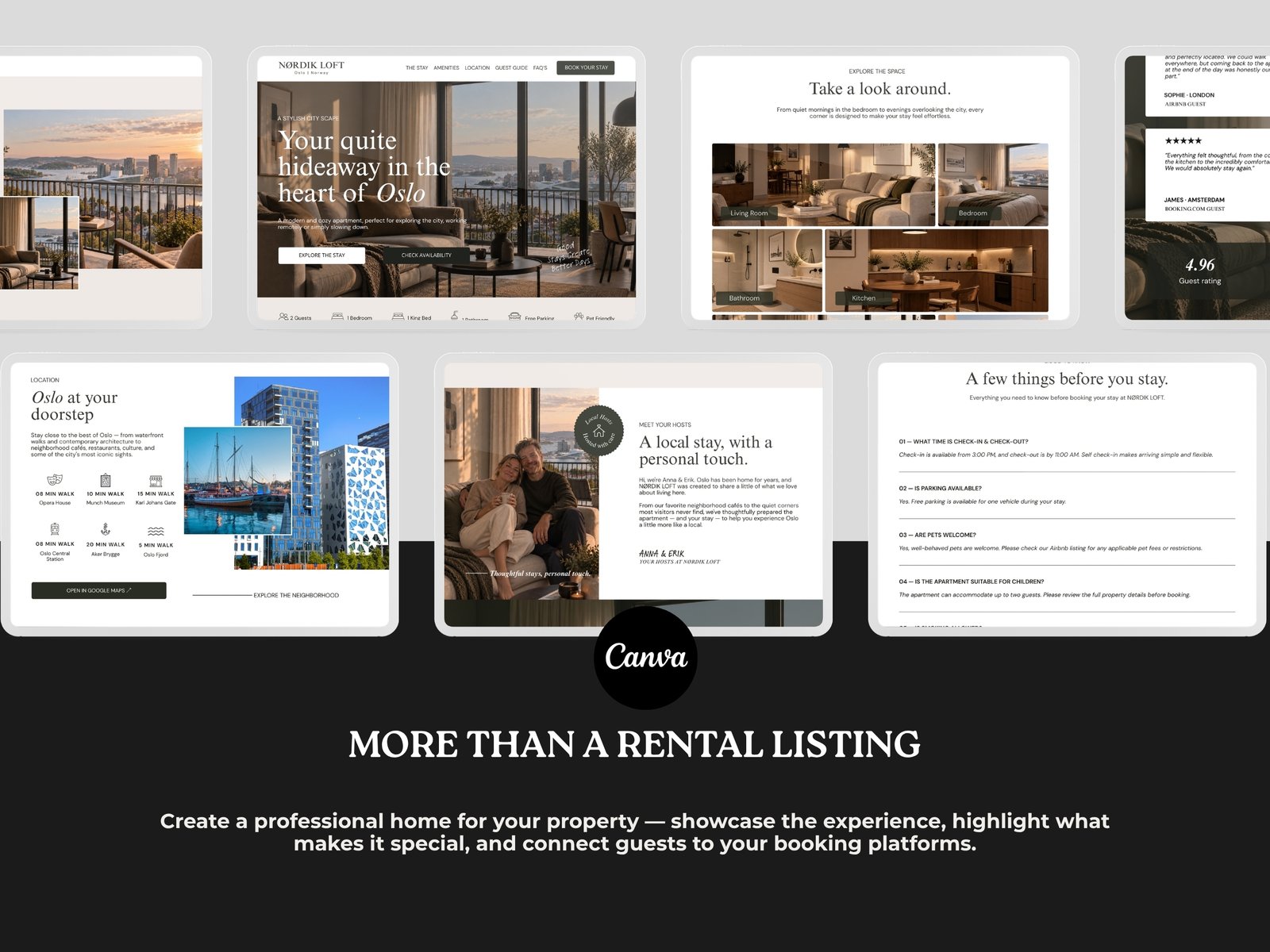 Vacation Rental Website | Premium Canva Website Template - Sales Page. Connect to Airbnb, Vrbo, Booking CT-RVW01 Vacation Rental Website | Premium Canva Website Template - Sales Page. Connect to Airbnb, Vrbo, Booking - Image 9