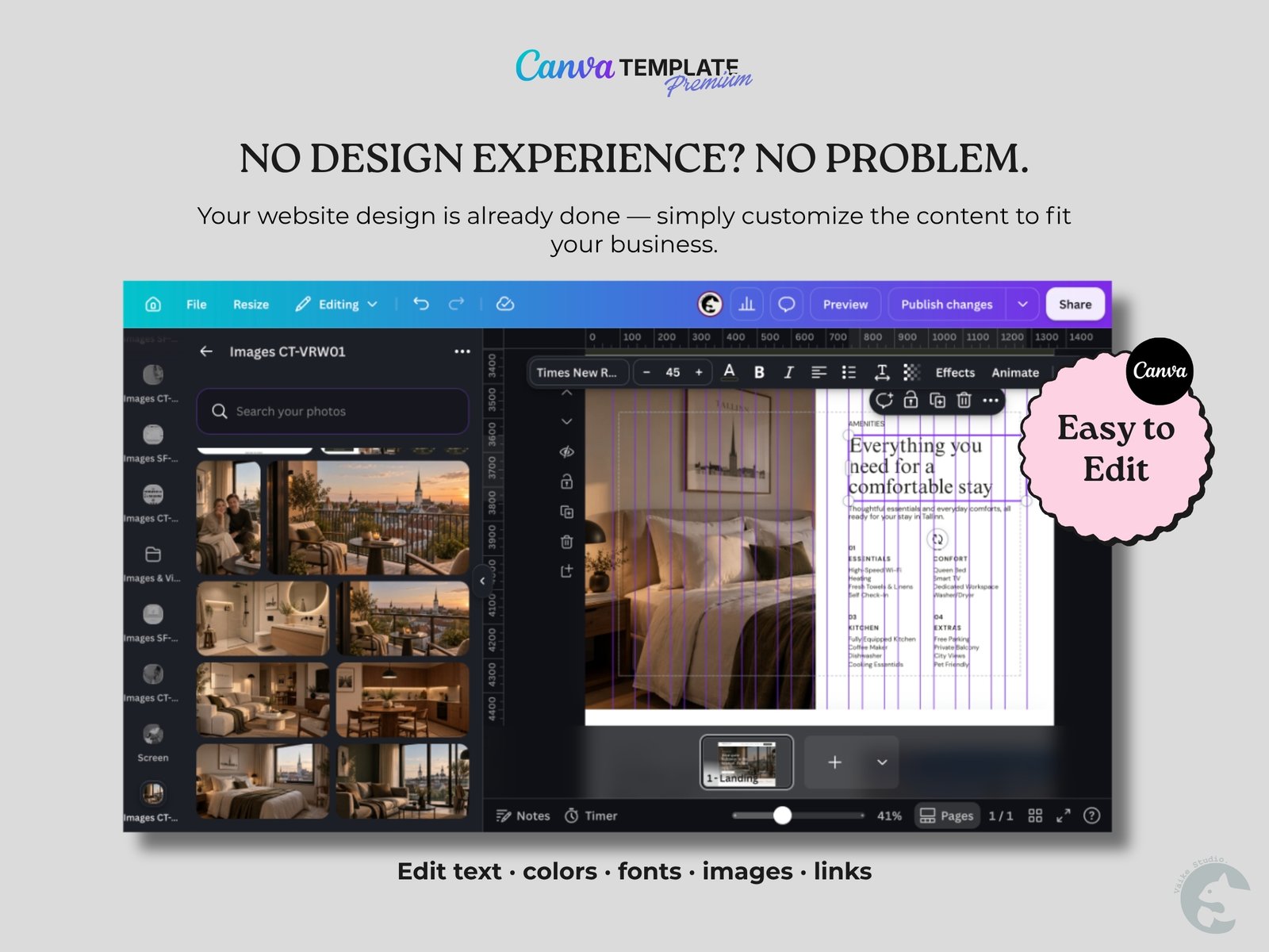 Vacation Rental Website | Premium Canva Website Template - Sales Page. Connect to Airbnb, Vrbo, Booking CT-RVW01 Vacation Rental Website | Premium Canva Website Template - Sales Page. Connect to Airbnb, Vrbo, Booking - Image 10